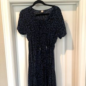 The perfect beach coverup! Blue leopard!